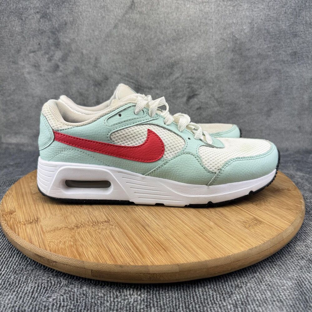 Nike Air Max SC Shoes Womens Size 8 White Mint Red Running Sneakers CW4554-115